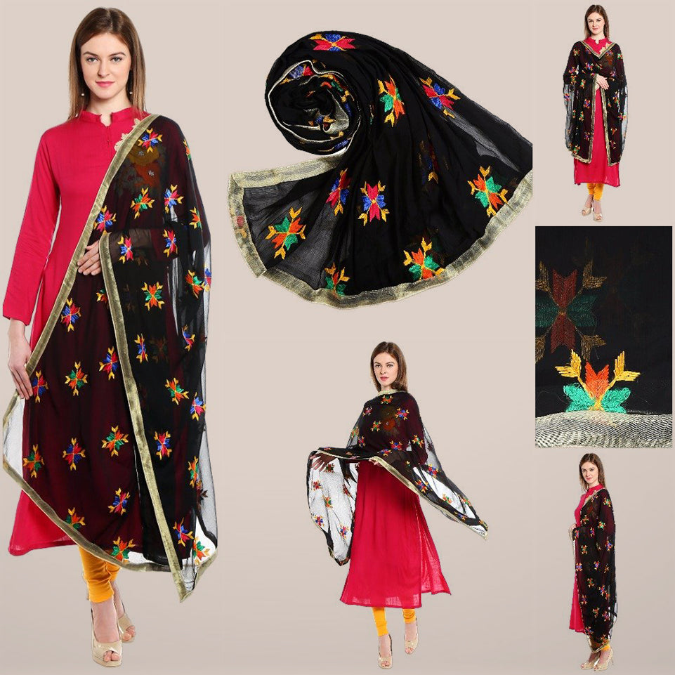 Women Black Palazzo Kurta Set Red Dupatta Pakistani Stitched Salwar Kameez  Combo | eBay